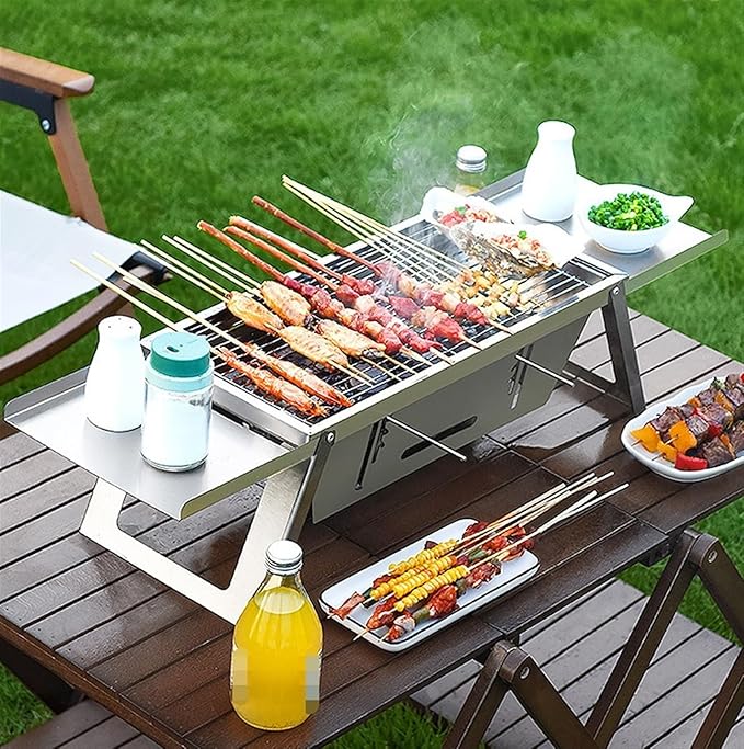 Charcoal Grill Folding Charcoal Grill Portable BBQ Grill Barbecue Grill for Camping Picnic Outdoor BBQ Grill
