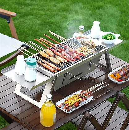 Charcoal Grill Folding Charcoal Grill Portable BBQ Grill Barbecue Grill for Camping Picnic Outdoor BBQ Grill