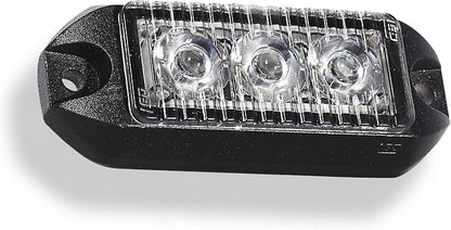 Ledqusa TIR 3 watt 3 LED Emergency Vehicle Grill Warning Light Head (Blue)