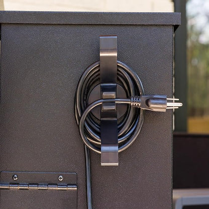 Wood Pellet Grill Smoker Magnetic Power Cord Organizer - Wrap And Organize Your Power Cord Onto Your Pellet Grill - Works With Powder Coated Steel Grills, NOT Stainless Steel
