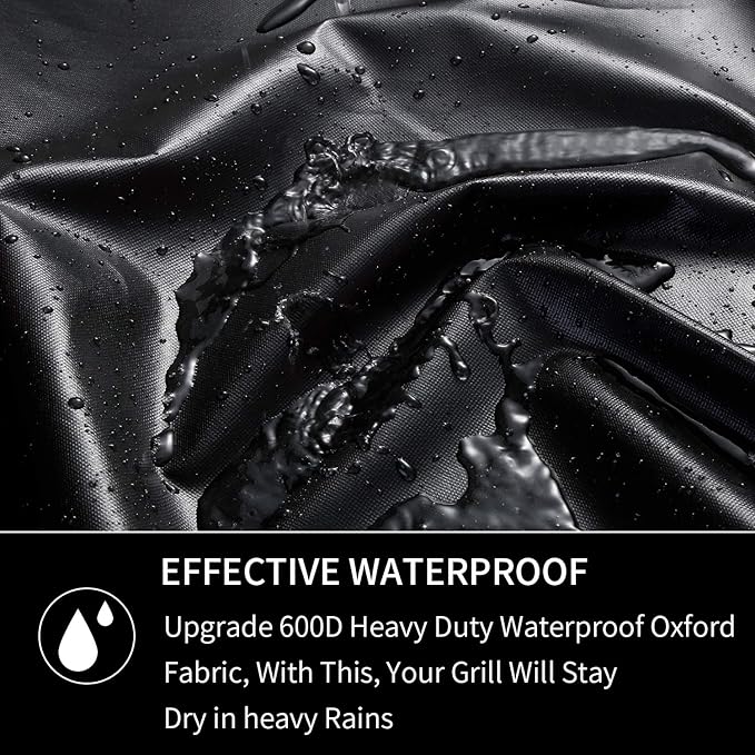 BBQ Grill Cover for Weber Charcoal Kettle: Heavy Duty Waterproof 22 Inch Weather Resistant Barbeque Grill Covers