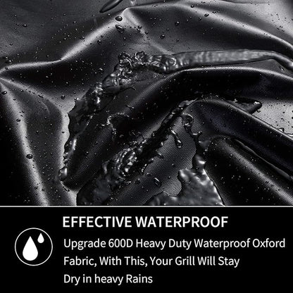 BBQ Grill Cover for Weber Charcoal Kettle: Heavy Duty Waterproof 22 Inch Weather Resistant Barbeque Grill Covers