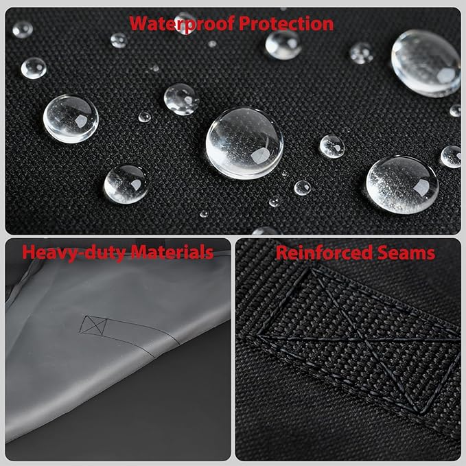 DELSbbq Griddle Storage Bag for Weber 6787, Heavy-Duty Griddle Cover for Weber Spirit 300 & Spirit II 300 Series,Waterproof 600D Fabric Carrying Case with Padded Handles for Outdoor Camping & Travel