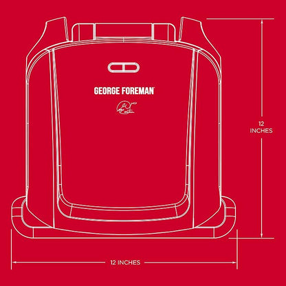 George Foreman 4-Serving Indoor Grill with Removable Plates