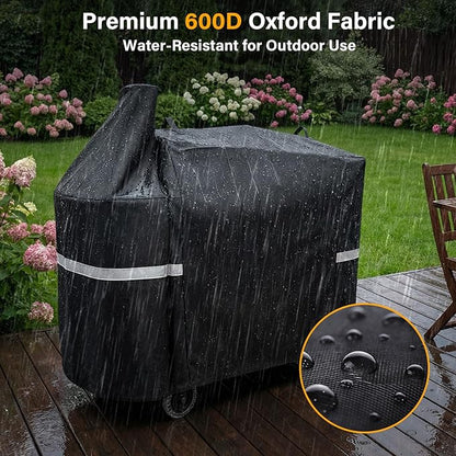 Hisencn Grill Cover for Pit Boss Austin XL, 600D Heavy Duty Pellet Smoker BBQ Cover for Pit Boss 1000 Series, 1000D3, 1000S, 1000SC, Rancher XL, 1100 Pro, 1150, Z Grill 1000 – UV & Fade Resistant