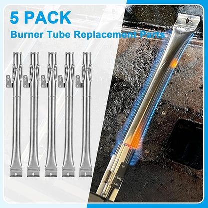 Grill Replacement Parts Kit for Nexgrill 5 Burner 720-0888 720-0888N 720-0888S and 4 Burner 720-0830H 720-0830 720-0830D Set of 2 Grill Grates and 5 Heat Plates and 5 Burner Tubes for Nexgrill Parts