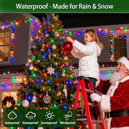 1500 LED 470FT Christmas Lights Outdoor,12 Lighting Modes Christmas String Lights with Timer, Dimmable Multicolor LED String Light Waterproof for Yard Tree Xams Wedding Party Holiday Decorations