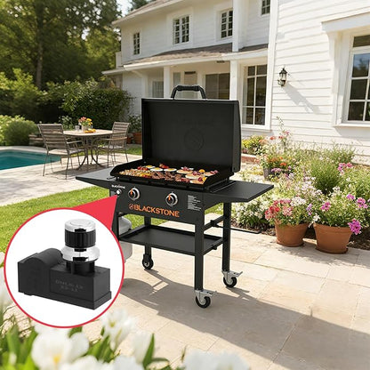 Grill Igniter Kit for Blackstone 28 Inch Griddle Igniter Replacement, Updated Universal 2-Outlet Electronic Ignitor Kit for Blackstone Griddle 28 inches Accessories, AA Battery Required
