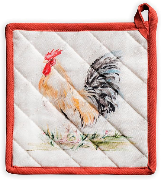 Maison d' Hermine Campagne 100% Cotton Pot Holder, 8 - inch by 8 - inch.