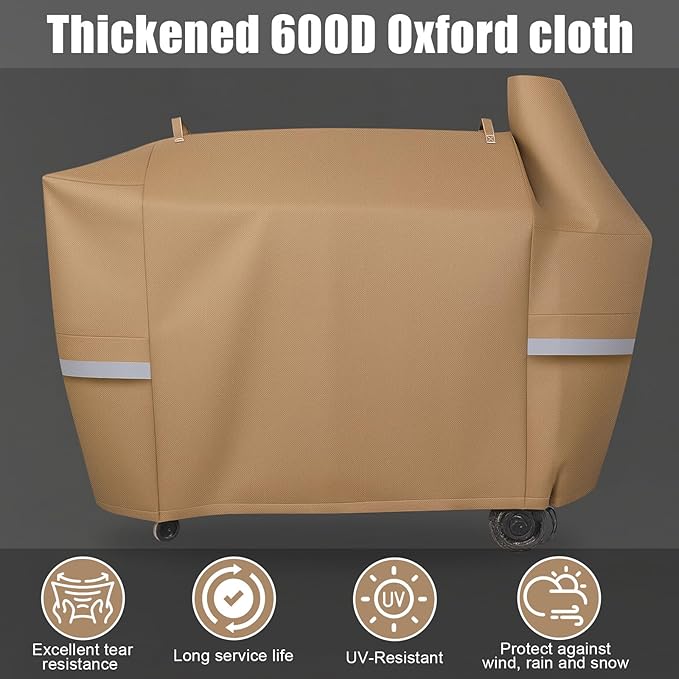 Grill Cover for Pit Boss Austin XL - 600D Heavy Duty Wood Pellet Smoker Cover for Pit boss 1000 Series, Austin XL 1000,Rancher XL 1000,1100 Pro,1150,and Z Grill 1000 Series Wood Pellet Grills