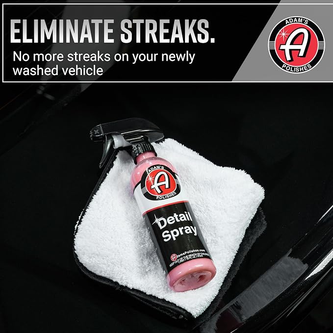 Adam's Detail Spray (2-Pack) - Quick Waterless Detailer Spray for Car Detailing, Washing, Polishing & Vehicle Claying