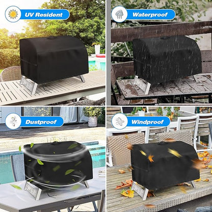 Grill Cover for Nexgrill Fortress 2.0 2-Burner Tabletop Portable Grill, Heavy Duty 600D Waterproof Table Top BBQ Grill Cover