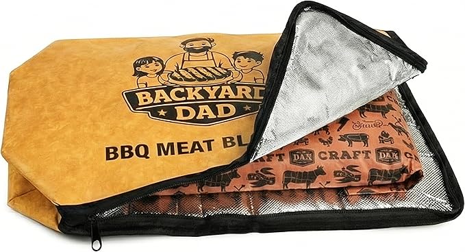 21 in BBQ Blanket for Resting Meat Insulated Leakproof Brisket Resting Bag with Wide Mouth Zipper
