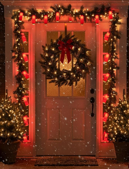 8.5Ft Shotgun Shell String Light Outdoor, 10 LED Red Bullet Decor Lights | Shatterproof & Waterproof, End-to-end Connectable, Hanging Christmas Decor UL listed for Home Wedding Party, 2700K Warm White