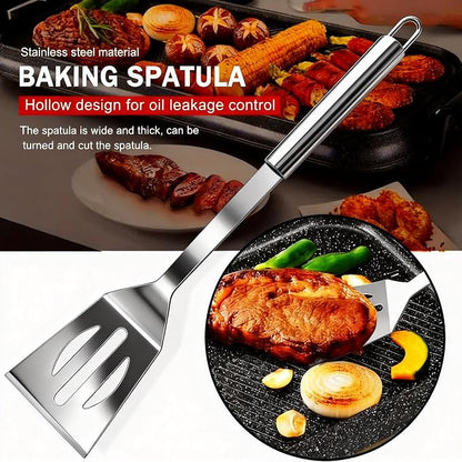 Small Travel 5-Piece 304 Stainless Steel Grill Tool Set with Storage Case – BBQ Grilling Accessories, Ideal Gift for Men & Cooking Lovers