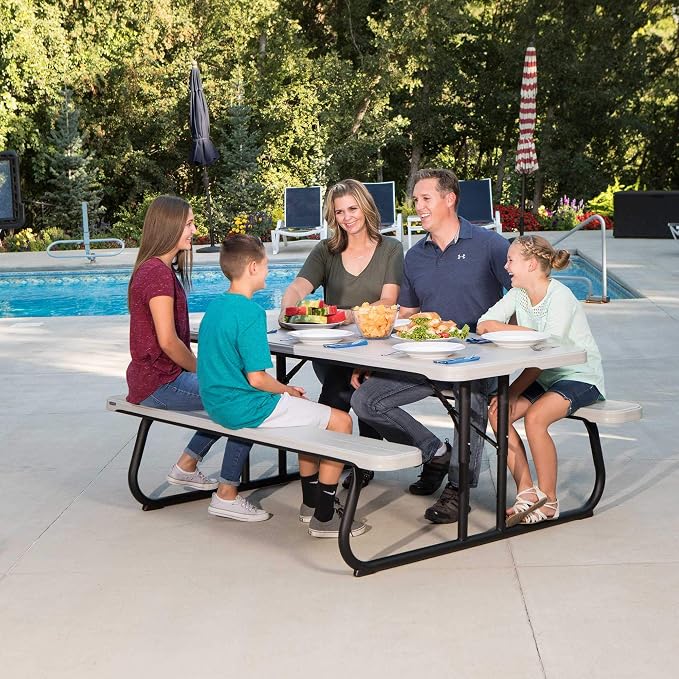 Lifetime Folding Picnic Table, 6-Foot