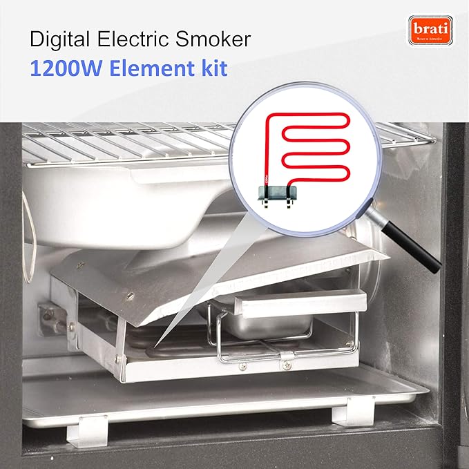 Electric Smoker Heating Element Replacement Part 9907120027 for Masterbuilt 40" Electric Digital Control Smoker, 1200 watt