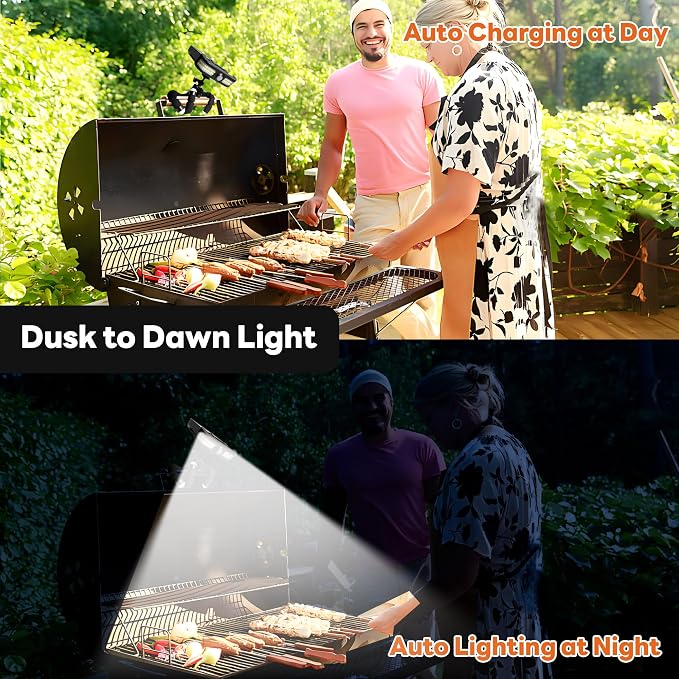 Grill Light for Blackstone Griddle & Weber Grill, Octopus Rechargeable Solar Powered BBQ LED Light with Motion Sensor for Outdoor, Grilling Accessories for Camping, Gifts for Men Husband Dad