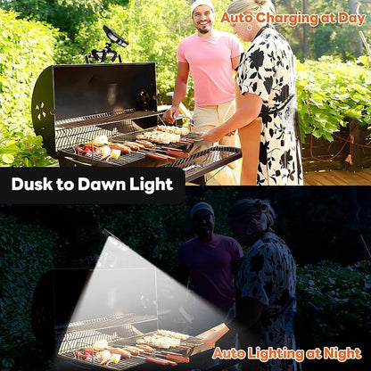 Grill Light for Blackstone Griddle & Weber Grill, Octopus Rechargeable Solar Powered BBQ LED Light with Motion Sensor for Outdoor, Grilling Accessories for Camping, Gifts for Men Husband Dad