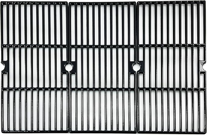 Parts DC121 16 7/8" Polished Porcelain Coated Cast Iron Grill Grates Replacement for Charbroil 463432215, 463436213, 463436214, 463436215, 463441312, 463441514, Thermos 461442114 Grills