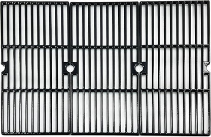 Parts DC121 16 7/8" Polished Porcelain Coated Cast Iron Grill Grates Replacement for Charbroil 463432215, 463436213, 463436214, 463436215, 463441312, 463441514, Thermos 461442114 Grills