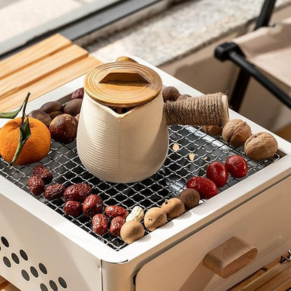 Square barbecue grill outdoor patio grill charcoal