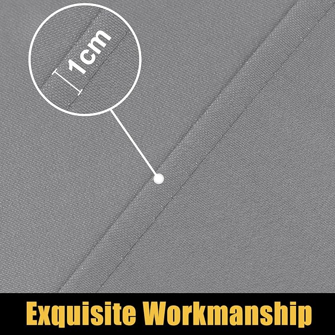 Smiry Rectangle Picnic Table Cloth, Waterproof Elastic Fitted Tablecloths for 5 Foot Tables, Washable Polyester Table Cover for Camping, Indoor and Outdoor (Grey, 36"x60")