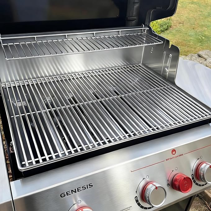 Grill Replacement for Weber Genesis 2 GS4 Parts 3-Burner Weber GS4 Genesis II/II LX 300 &Genesis 300(2022 Y),for Weber Flavorizer Bars 66032 67095, Grill Grate 66095 66802 & Heat Deflector 66040 66685