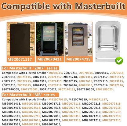 Replacement Wood Chip Tray for Masterbuilt 30 inch & 40 inch Digital Electric Smoker, Wood Chip Tray Replacement Part 9007140023 for Masterbuilt Electric Smoker