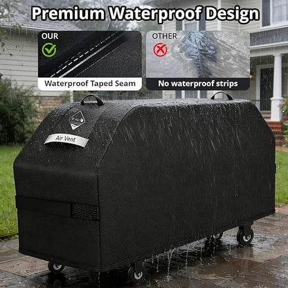 Griddle Cover for Blackstone 36" Griddle,2026 Upgraded 1000D Heavy Duty Waterproof Flat Top Grill Cover,Tear and Fade Resistant Grill Cover with Straps for Blackstone 1528 and More 4-Burner Griddle