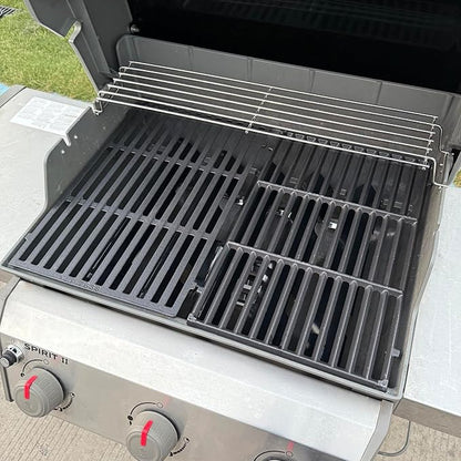 7638 Spirit Grill Grates for Weber Spirit 2 Grill Parts GS4 Spirit II/I 300, Spirit 700, Webber Spirit 400(2025 Y),Genesis 1000-5000 Replacement for Weber Genesis Gold/Silver B/C Accessories,7856 7860