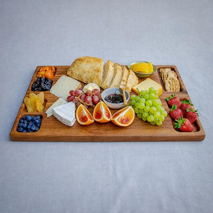 – Zambezi Redwood Cutting Board, Handcrafted, Double-Sided with Juice Groove & Side Pockets, Extra Large (24 x 16 x 1.5 in), Made in South Africa