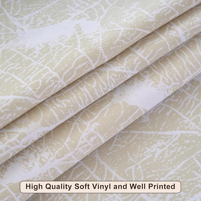 LIBERECOO Heavy Duty Vinyl Tablecloth with Flannel Backing Waterproof Oil-Proof Plastic Table Cloth Stain-Resistant Wipeable Rectangle or Square Table Cover for Indoor and Outdoor 60 x 102 Inch
