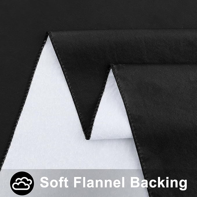 Smiry Square Table Cloth 60x60 Inch, Waterproof Wipeable Vinyl Tablecloths Protector, Oil Spill Proof Plastic Table Cover for Dining, Picnic, Camping, Outdoor, Black