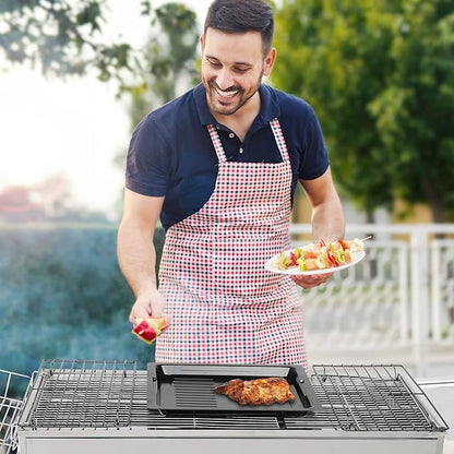 Outvita Portable Charcoal Grill, 39 x 12x 28" Foldable Barbecue Grill, Stainless Steel BBQ Grill and Smoker for Outdoor Cooking Camping Hiking Picnic Garden Beach Party(Large)