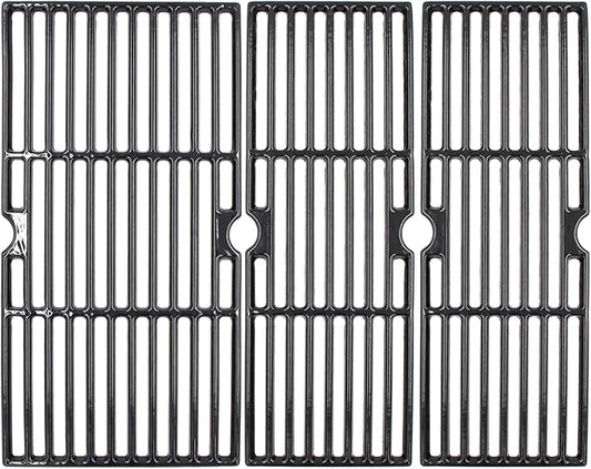 Hongso 18 1/16 x 22 1/16 Inch Porcelain Cast Iron Grill Grates for CharBroil Signature 3 Burners 463348017 463372017 Cooking Grids Replacement for Char-Broil Grill Model G470-0003-W1 G470-0002-W1