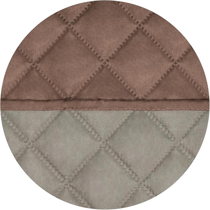 PureFit Reversible Quilted Sofa Cover Dog Couch Covers for Sofa, 28 in | Brown/Beige, Water Resistant Couch Protector, Washable Pet Couch Cover with Non Slip and Elastic Straps For Kids