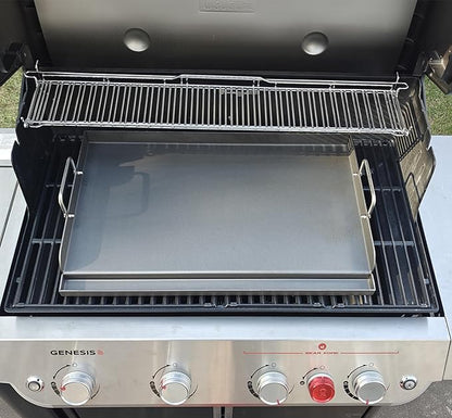 Hisencn Griddle for Gas Grill, Grill Flat Top Griddle, Stove Top Griddle for Gas Stove, 25” x 16” Grill Griddle for Weber, Blackstone, Charbroil and More, Heavy-Duty Grill Flat Top Griddle