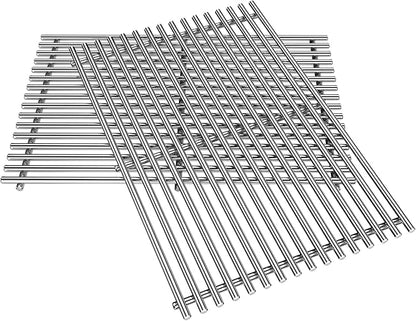 Utheer 7639 304 Stainless Steel Grill Grates for Weber Spirit I & II 300 Series, Spirit 700, 17.5" Cooking Grates for Genesis Silver B/C, Gold B/C, Platinum B/C, 1000-3500