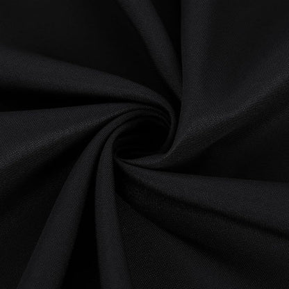 Fitable 8 Pack Black Round Tablecloths - 120 Inches in Diameter | Wrinkle & Stain Resistant, Washable Polyester Fabric Cloth Cover, For Wedding Party Banquet Formal Events Halloween