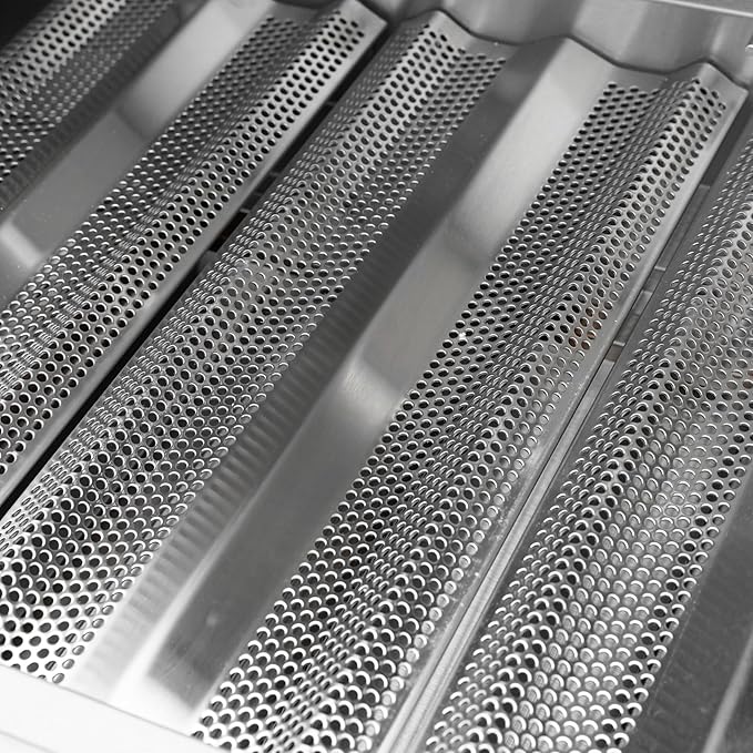 Hygrill STD Series Heavy Duty 3-Burner Built In Grill for Liquid Propane, Stainless Steel Outdoor Kitchen Grill Head, Black