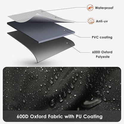 Grill Cover for Monument 19" Tabletop Propane Gas Grill 13472 and G22, 20 Inch Heavy Duty & Waterproof Gas BBQ 2B Table Top Grill Cover, Outdoor Barbecue Cover