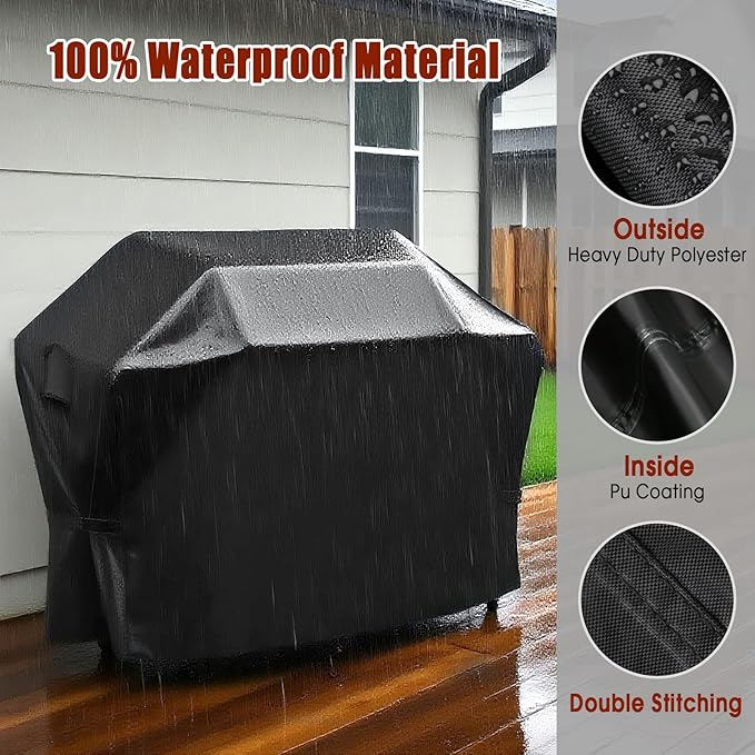 Grill Cover for Nexgrill 810-0171 Oakford Homestead 24 Inch Charcoal Grill, Waterproof Outdoor BBQ Griddle Cover - 53" W x 24" D x 40" H