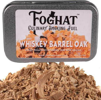 Cocktail Smoker Wood Chips - 4oz Whiskey Barrel Oak Shavings for Smoker, Whiskey & Drink Infuser Kit - Culinary Wooden Smoking Chips for Hand Held Food Smoke Gun & Bourbon Drink Glass Smoker
