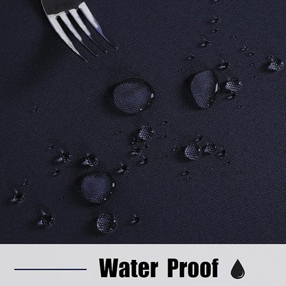 Fitable Outdoor Tablecloth for 6ft Rectangle Tables, Navy, 60 x 84 Inch | Washable Waterproof Wrinkle Free Table Cover, Zipper and Umbrella Hole, For Spring Summer Party Picnic Camping Patio Indoor