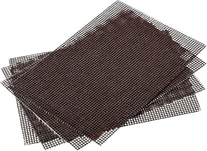[100 Pack] Grill Cleaning Screens-Griddle Scraping Cleaner Mesh, Removal of Tough Stain on BBQ Grills, Cooktops and Stove Tops for Restaurant, Bars and Home Use