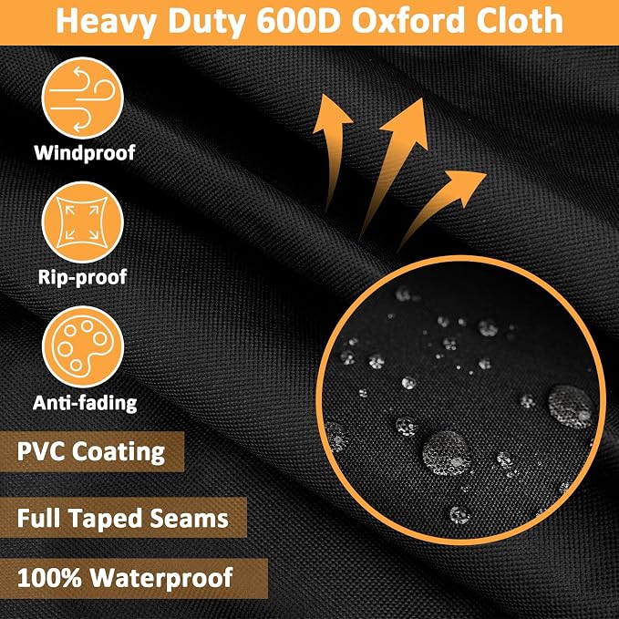 32" Pizza Oven Cover for Blackstone 22" Portable – 5559, 600D Waterproof | Fits Blackstone 6964/6963/6962/6961/6960, 32"x26"x18", Replaces 5559, 600D, Waterproof, Drawstring Closure