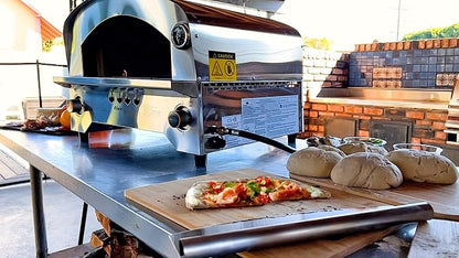 Flame King Propane Gas Pizza & Food Outdoor Oven for Camping, Backyard, Tailgating