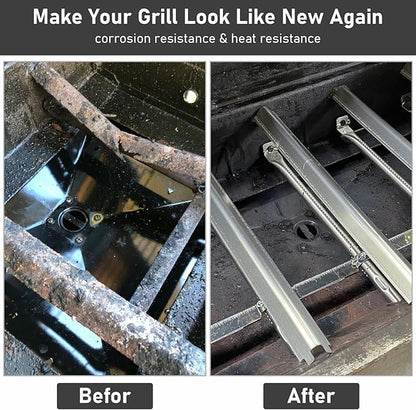 Grill Replacement Parts for Charbroil Performance 5 Burner 463448021 463450022 463451022, 4 Burner 463365021 463352521, Charbroil Grill Parts Include Heat Plate,Burner, Igniter,Crossover Tube