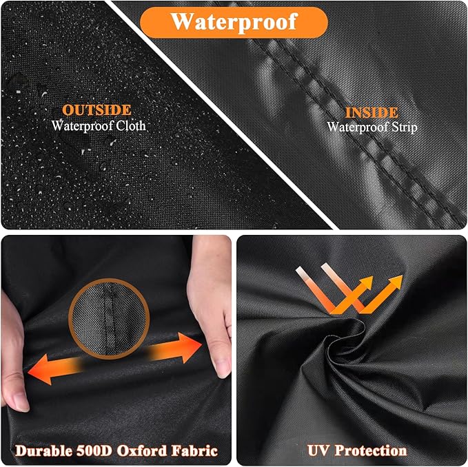 Grill Cover for Weber Slate 36 inch Griddle, 77 inch Outdoor Grill Cover Waterproof for Weber 36 inch Rust-Resistant Gas Griddle 1500216-77" L x 27" W x 39" H